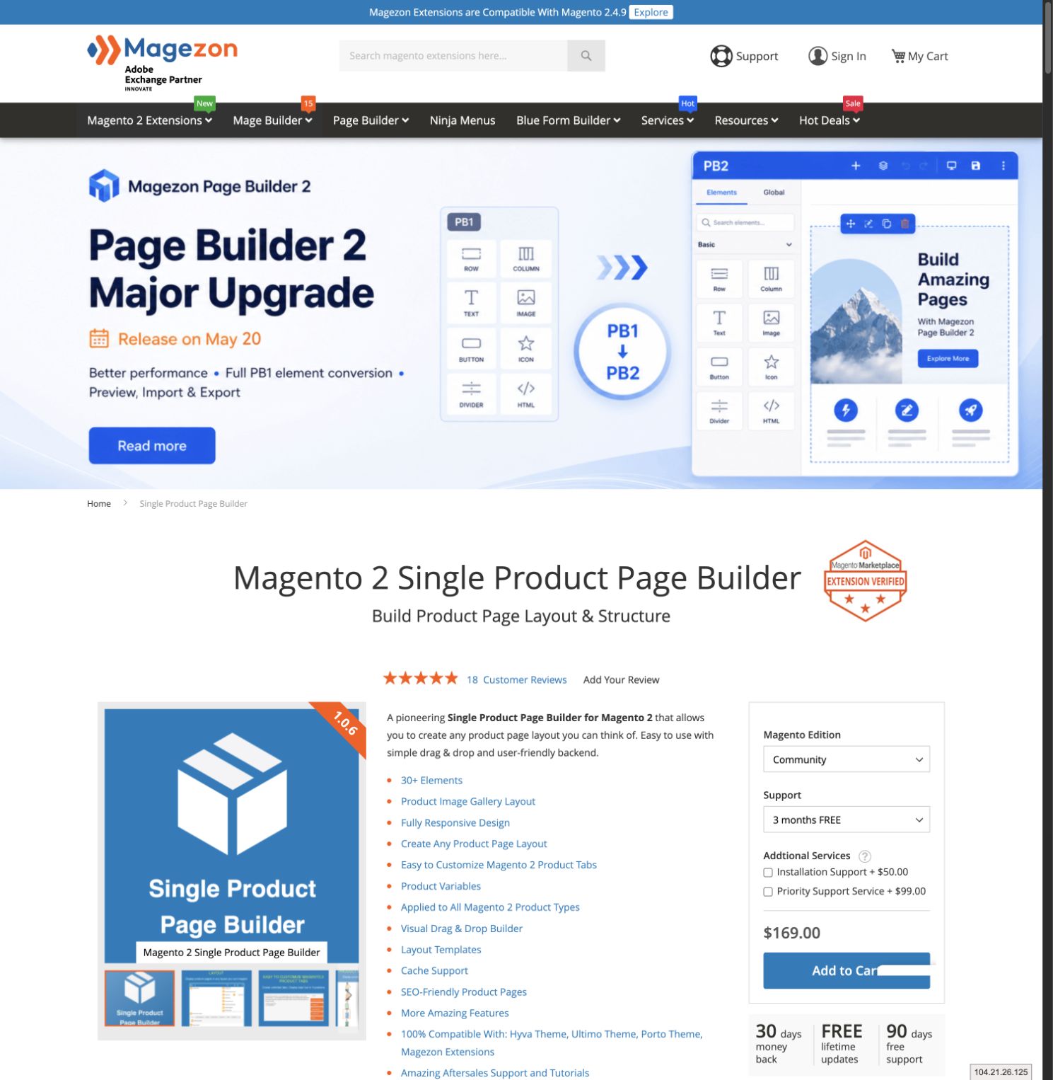 Magezon Single Product Page Builder